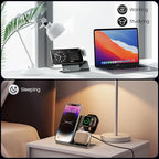 3 in 1 Aluminum Alloy Magnetic Wireless Charging Station Compatible - Image 2
