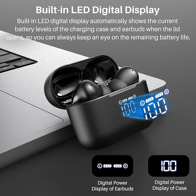 TOZO T20 Wireless Earbuds Bluetooth Headphones 48.5 Hrs Playtime - Image 3
