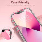 Fotbor for iPhone 16e/13/13 Pro/14 Screen Protector Glass, 9H Tempered Glass - Image 7