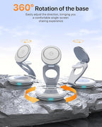 EXW Wireless Charging Station for Magsafe, 3 in 1 Foldable Charger for iPhone - Image 3