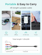 Upgraded Travel Essentials for Apple Watch Charger 4 in 1 Multi Charging Cable - Image 8