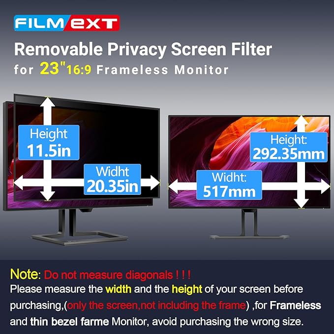 FILMEXT [2023 Upgrade Computer Privacy Screen Shield - Image 4