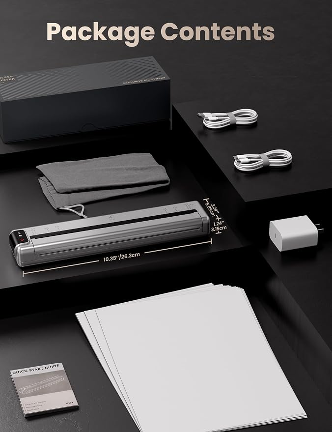 Phomemo Upgraded Q302 Portable Printer, Ultra-High 300dpi Inkless Printer - Image 9