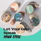 OnTheGrip Cute Natural Seashell Design Round Shape Collapsible Mobile Phone - Image 3