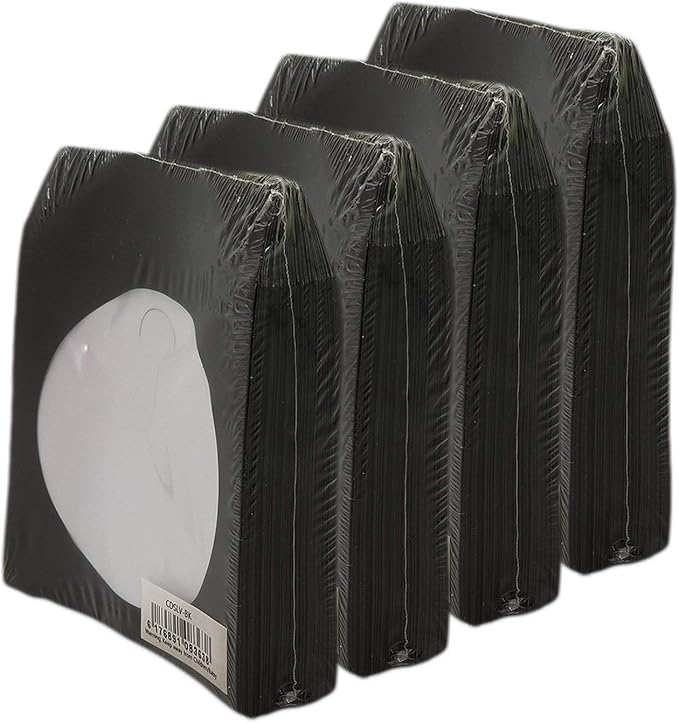 BestDuplicator Black Cd/DVD Paper Media Sleeves Envelopes by BestDuplicator