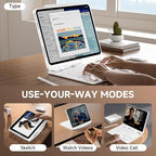 Transparent Case with Keyboard for 2024 iPad Pro 11-inch, with 7-Color Backlit - Image 5