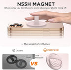 Magnetic Phone Ring Grip Holder, Silicone Finger Loop Grip, Compatible - Image 5
