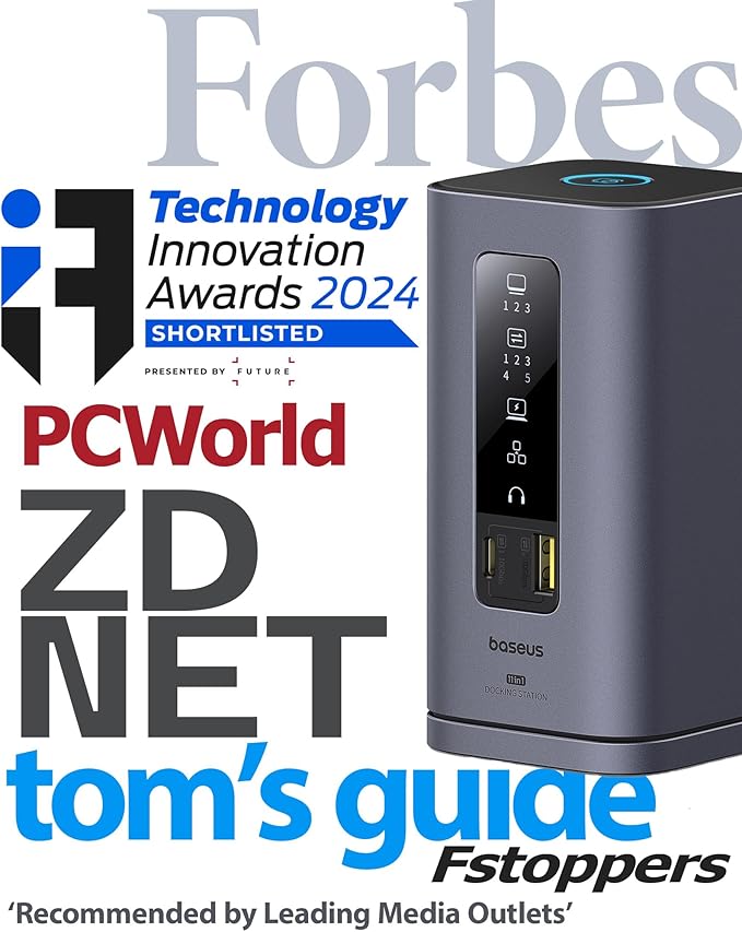 Baseus Spacemate Docking Station, 11-in-1 USB-C DisplayLink Docking Station - Image 8