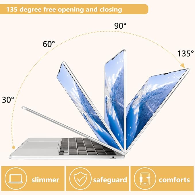 Compatible with MacBook Air 13.6 inch Case, M4 A3240/M3 A3113/M2 A2681 - Image 5
