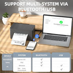Label Printer, 4x6 Shipping Label Thermal Printer - Image 6