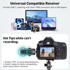 Wireless Lavalier Microphone for iPhone, USB C, Camera Video Recording 4 in 1 - Image 6