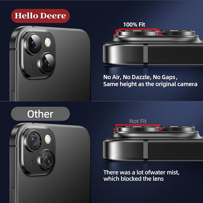 Compatible with iPhone 15/iPhone 14/iPhone 14 Plus/iPhone 15 Plus Camera Lens - Image 2
