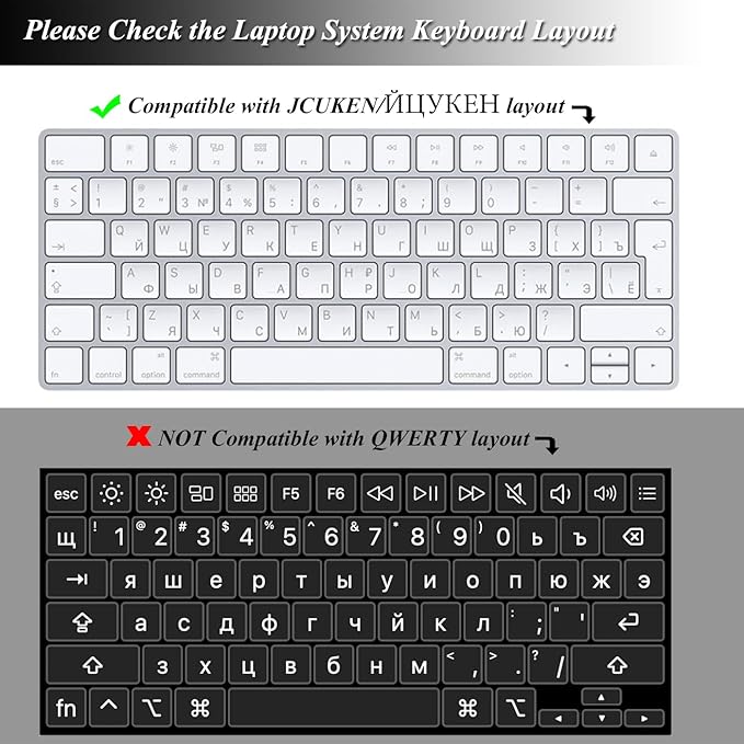 Russian Language Keyboard Cover Skin Compatible - Image 3