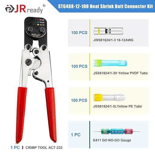 JRready ST6488-12-100 M81824/1 Series Waterproof Heat-Shrinkable Splice Kit - Image 2