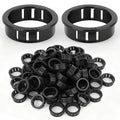 100PCS 1" Black Cable Snap Bushing Grommet, Snap in Cord Bushing Protect Cables by Unknown