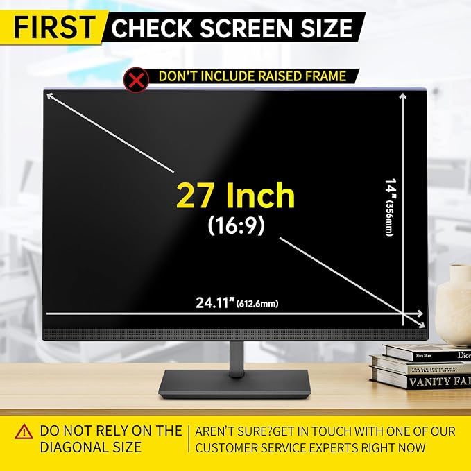 [2-Pack 27 Inch Computer Privacy Screen Filter - Image 6