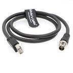 Alvin's Cables M12 8 Pin Male to RJ45 Shielded Ethernet Cable X Coded 8 - Image 2