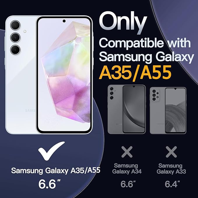 Battery Case for Galaxy A55/A35, Enhanced 12000mAh Portable Protective Smart - Image 2