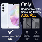 Battery Case for Galaxy A55/A35, Enhanced 12000mAh Portable Protective Smart - Image 2