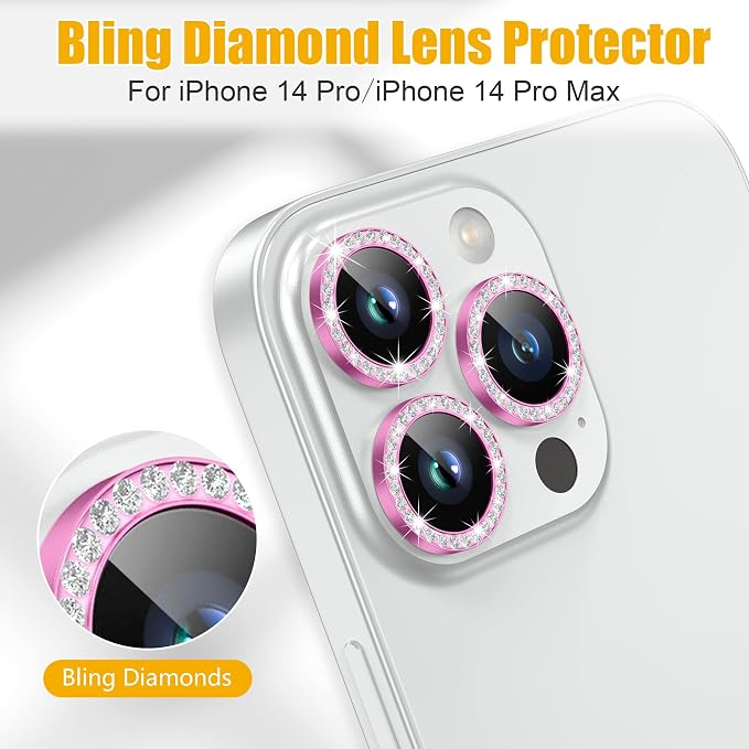 AGVEE 3+3 6 Pack for iPhone 14 Pro 6.1" / 14 Pro Max 6.7" Camera Lens Cover - Image 4