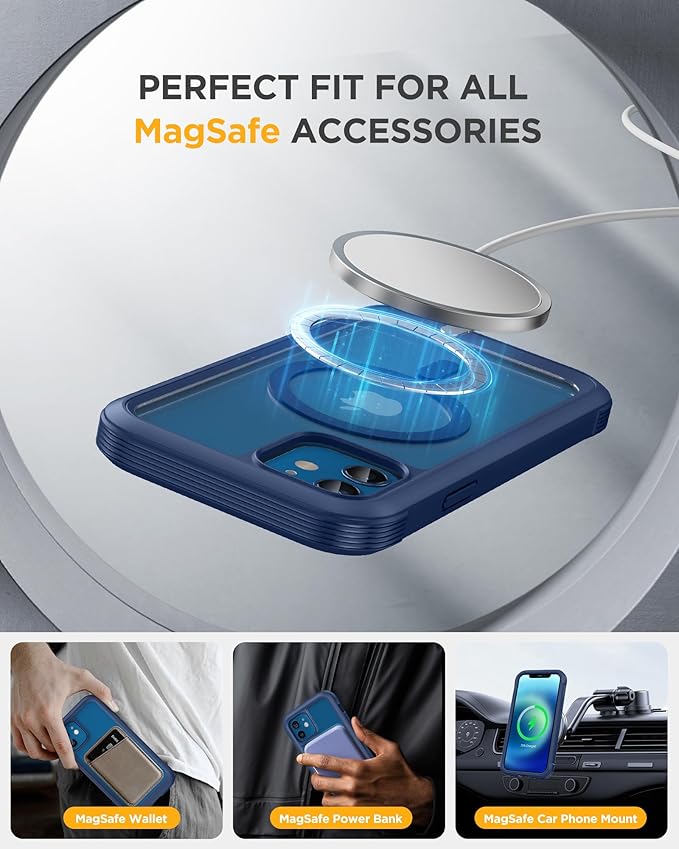 Miracase Magnetic for iPhone 12 mini Case, Drop & Scratch-Resistant, Shockproof - Image 6
