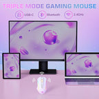 Redragon Wireless Gaming Mouse, Tri-Mode 2.4G/USB-C/Bluetooth Mouse Gaming - Image 5