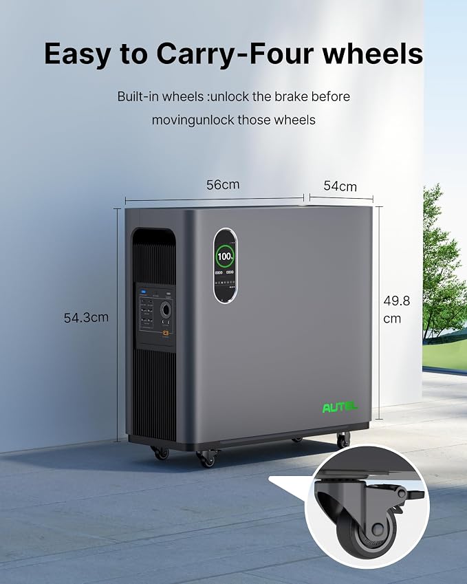 Autel 3072Wh Portable Power Station, Automotive-Grade LiFePO₄ Power Station - Image 5