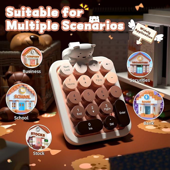 FELICON Cute Wireless Numeric Keypad - Image 8