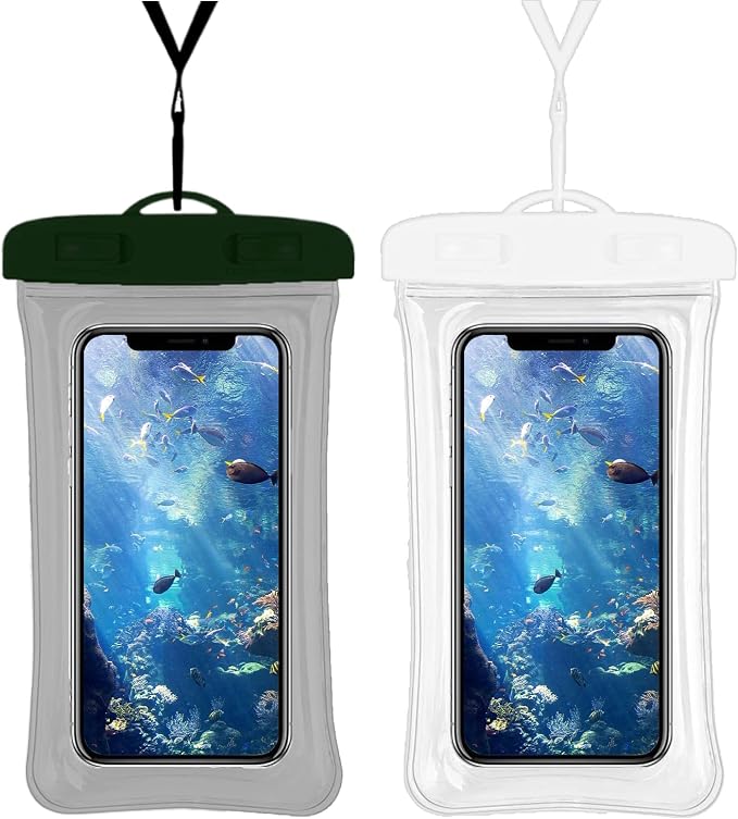 2 Pcs Waterproof Phone Pouch, Universal IPX8 Floating Waterproof Cell Phone by Gartmost
