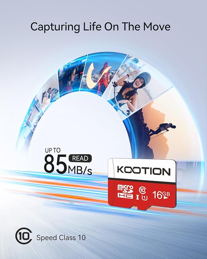 KOOTION 10 Pack 16GB Micro SD Card Class-10 Micro SDHC Card 16 gb UHS-I High - Image 2