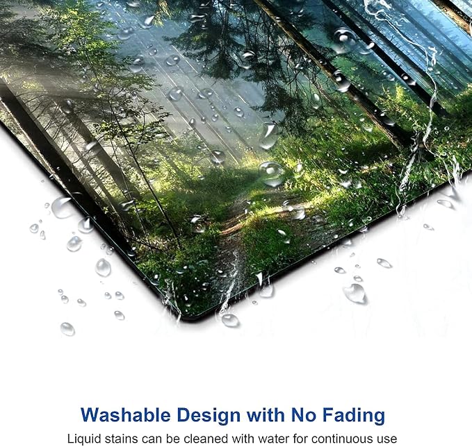 Forest Mouse Pad, Natural Scenery Mouse Pad Custom Design, Square Waterproof - Image 5