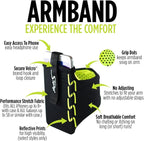Sprigs Phone Armband Sleeve for iPhone 14, X Galaxy Z, S20 Google Pixel 7 - Image 3