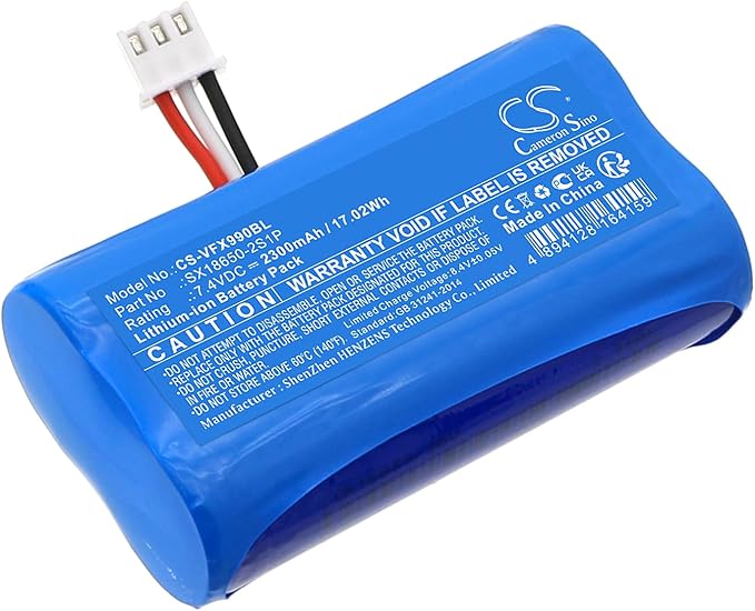 Cameron Sino Replacement for Ver'ifone X970 X990 Battery, fits SX18650-2S1P - Image 3