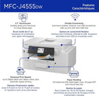 Brother INKvestment 4555 Wireless Color Inkjet All-in-One Printer - Image 3