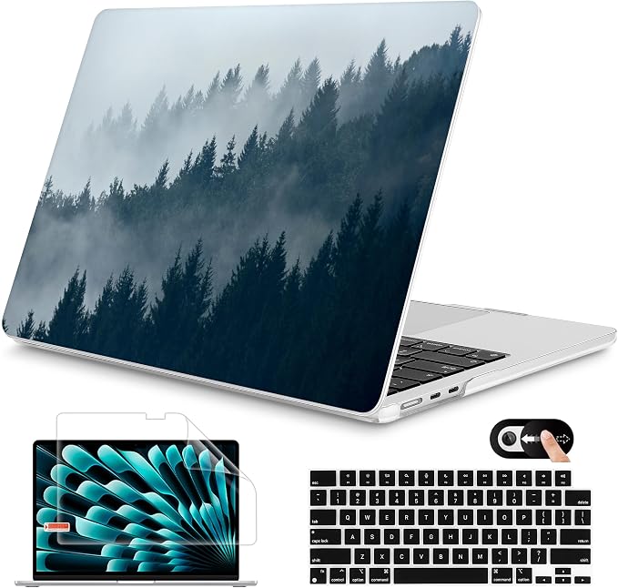 Mektron for 2025 M4 MacBook Air 13.6 Inch A3240 Case Fits 2023 A2681 M2 2024 by Mektron