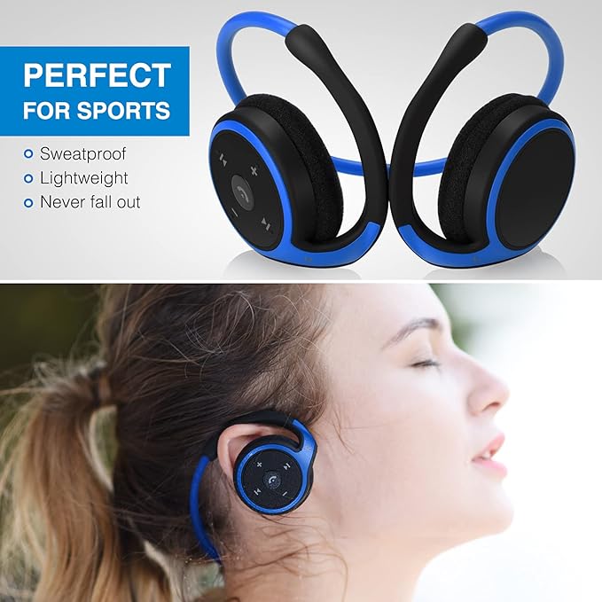 Small Bluetooth Headphones Wrap Around Head - Image 6