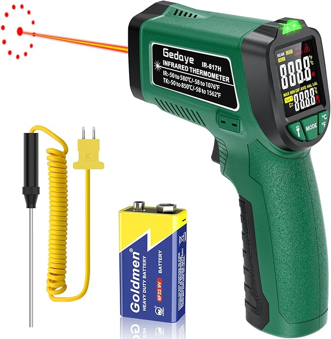 Infrared Thermometer for Cooking, Gedaye Surface Laser Temperature Gun by Gedaye