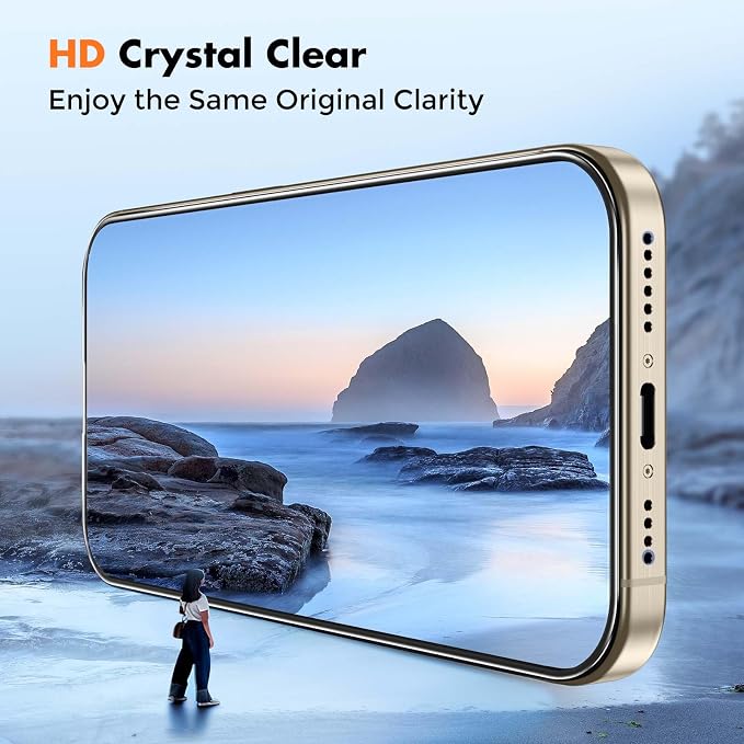 UNBREAKcable 3-Pack Glass for iPhone 15 Pro Screen Protector, Double - Image 6