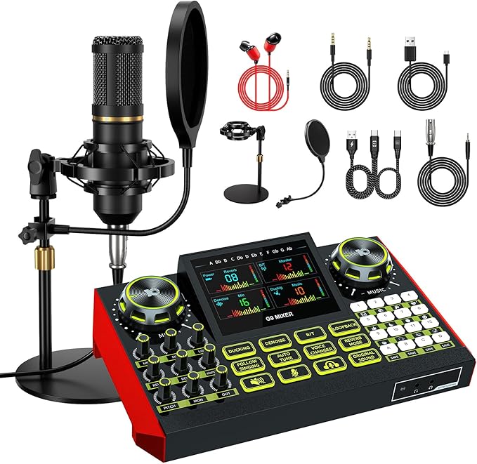 G9 Podcast Microphone Bundle by neculogy