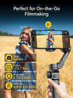 Gimbal Stabilizer for iPhone, 3-Axis iPhone Gimbal Built in 7.8' Extension Rod - Image 9