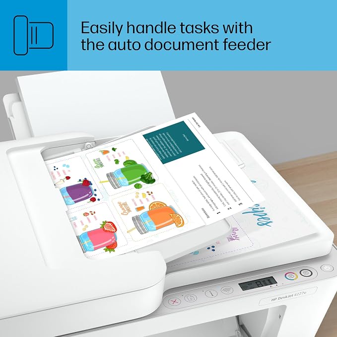 HP DeskJet 4227e Wireless All-in-One Color Inkjet Printer, Best-for-Home - Image 10