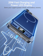Magnetic Portable Charger, 10000mAh Power Bank, 5 in 1 Portable Charger - Image 3