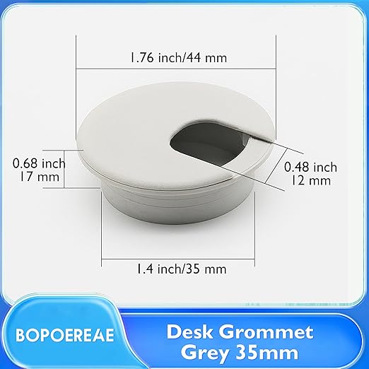 Desk Grommet 1-3/8", Desk Cord Hole Cover, Cable Grommet ABS Plastic, Desk Hole - Image 8