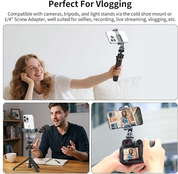 VRIG PH-18 Metal Phone Tripod Mount - Image 7