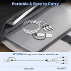 Travel Essentials 3 in 2 Multi Charging Cable, USB A/C Charging Cords - Image 8