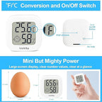 Vaikby Indoor Thermometer 2Pack, Humidity Gauge Meter Digital Hygrometer Room - Image 6