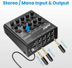 Moukey Audio Mixer, DC 5V, 8 Stereo Ultra, Low Noise 8 Channel Line Mixer - Image 2