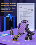 VANMASS True Military-Grade Car Phone Holder Strongest Suction & Clip Cell - Image 6