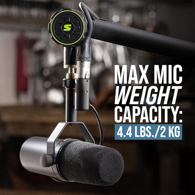Shure by Gator Deluxe Articulating Desktop Podcasting Mic Boom Arm - Image 3