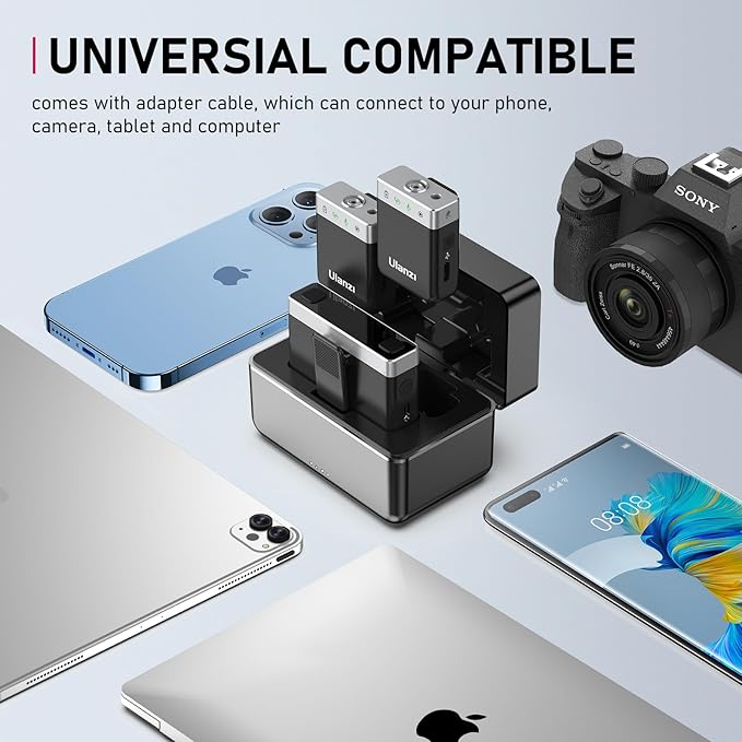 ULANZI AM18 Wireless Lavalier Microphone, Compact Mini Lapel Mic - Image 7